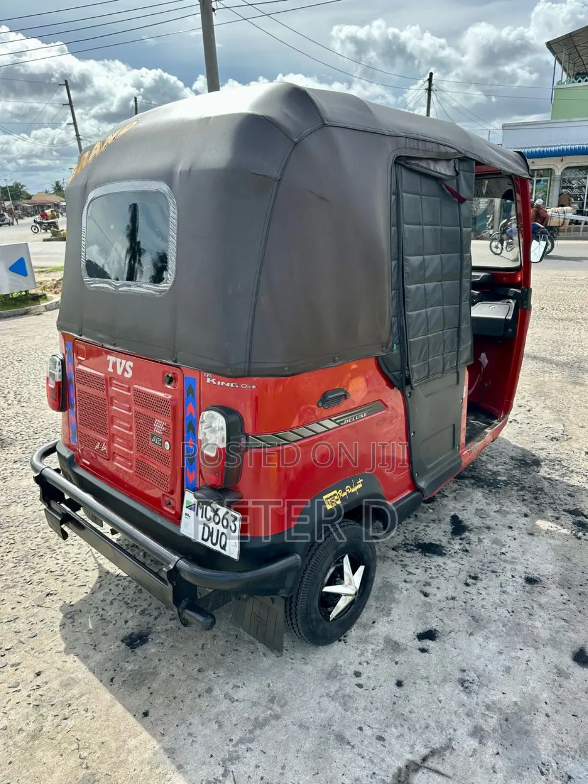 TVS King Deluxe Plus iTouch Start 2023 Red
