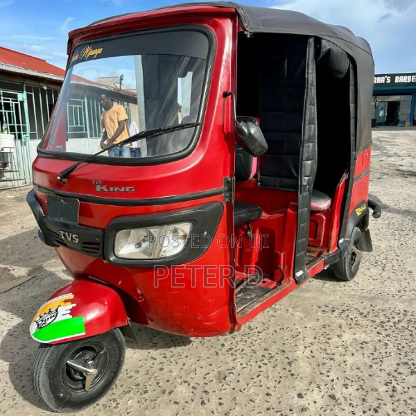 TVS King Deluxe Plus iTouch Start 2023 Red
