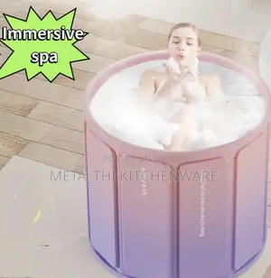 Portable Folding Bathtub With Drainage (Hot and Cold Water)