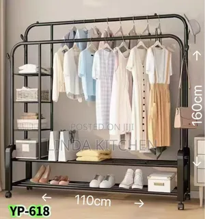 Clothes, Bag and Shoes Stainless Steel Rack 160×100cm