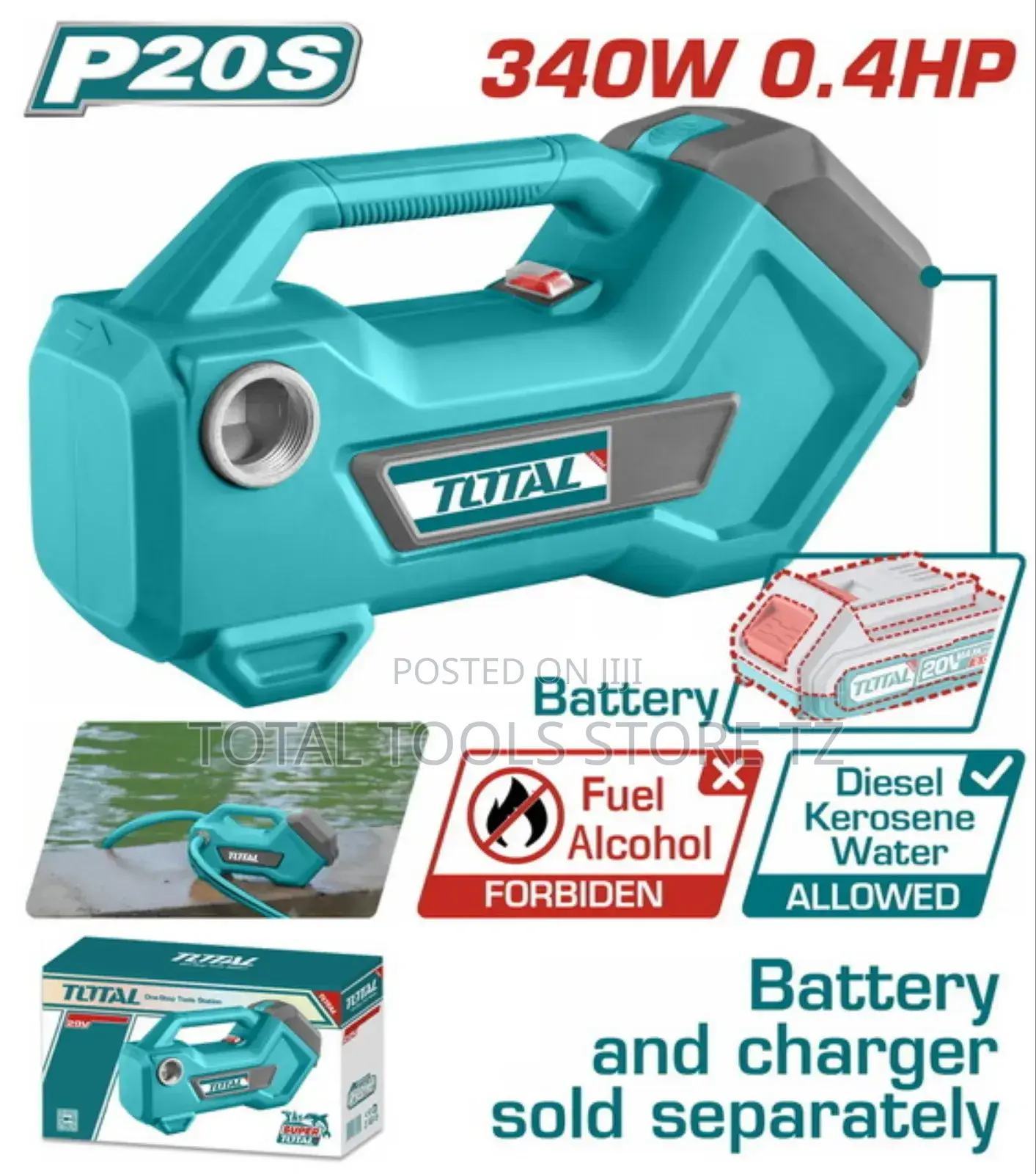 Total Fuel Transfer Pump 20v