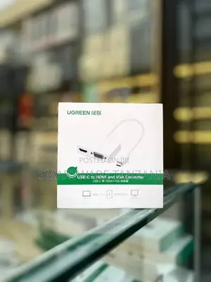 Ugreen Usb-c To Hdmi+Vga Converter With Pd Laptop, Macbook