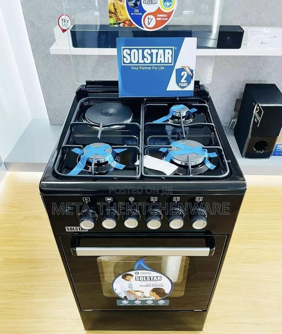 Solstar Cooker 3gas + 1electric Hob + Electric Oven 50x50cm