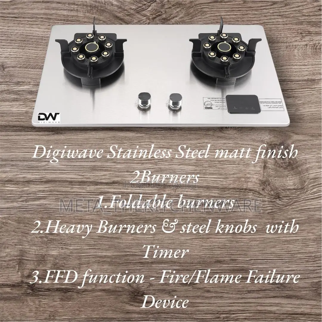 Digiwave Gas Cooker 2 Burner With Timer