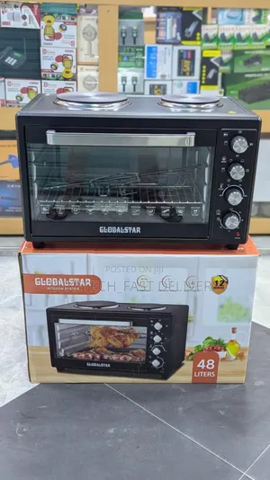 Global Star Electric Oven 48l With 2 Hotplates