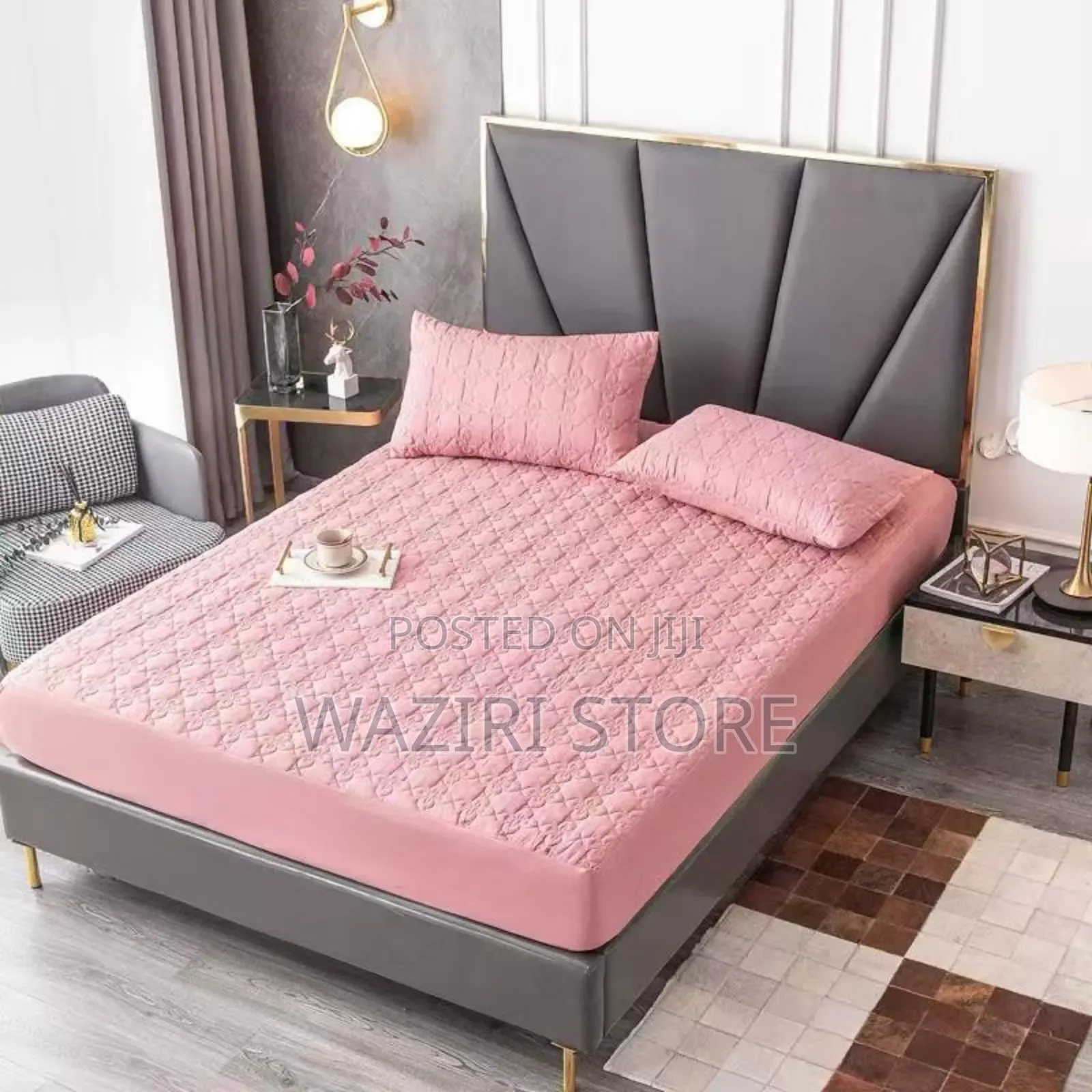 Waterproof Bed Cover With Two Pillowcase 5*6 6*6
