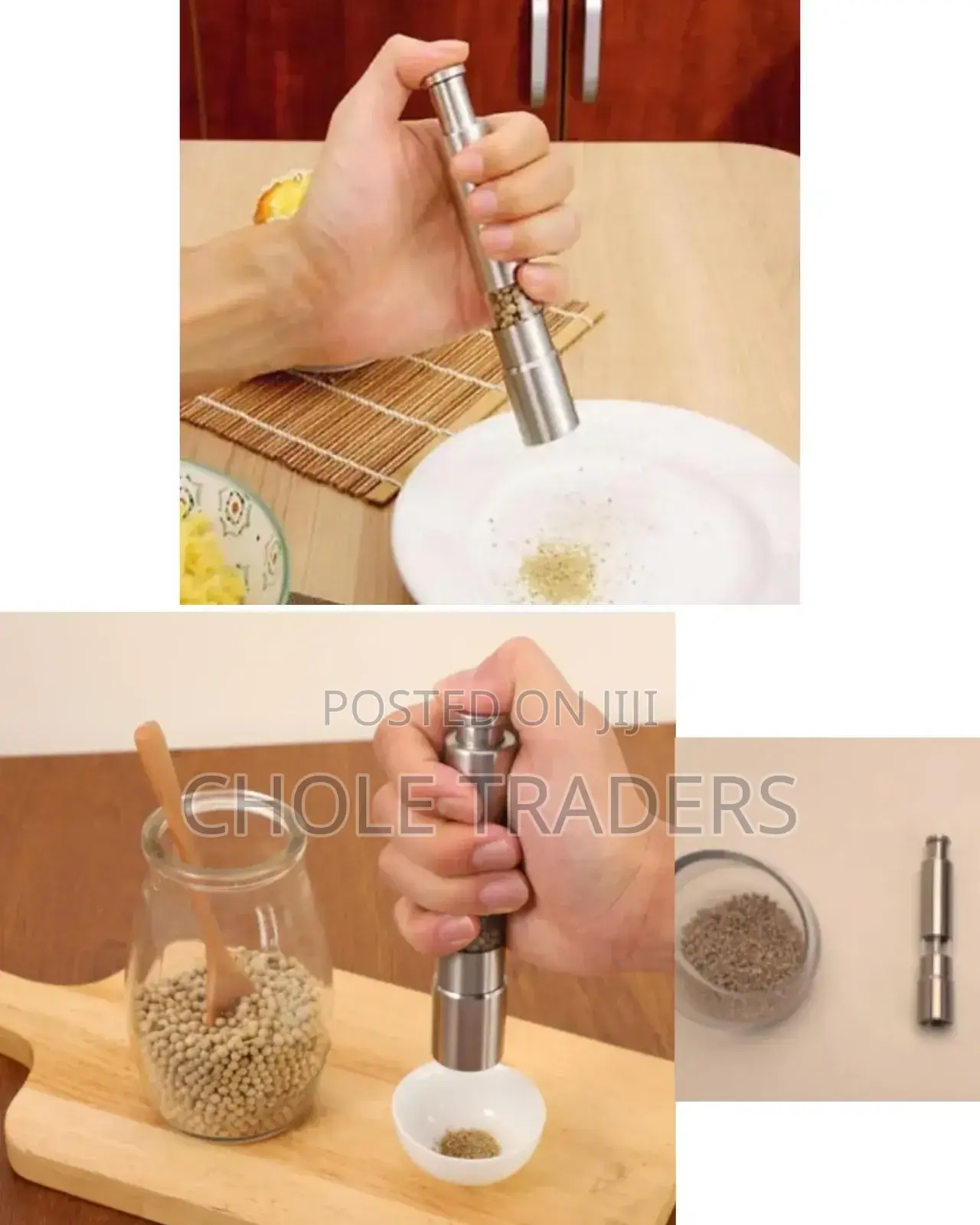 Stainless Steel Salt Pepper Grinder