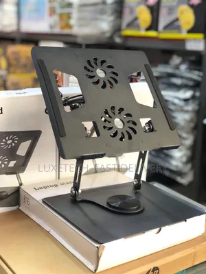 Laptop Stand With Cooling Fans 360° Rotation