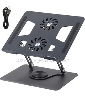 Laptop Stand With Cooling Fans 360° Rotation