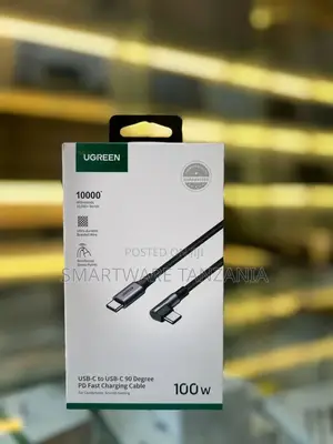 Ugreen 100w Usb C Right Angle To Type C Fast Charger Cable