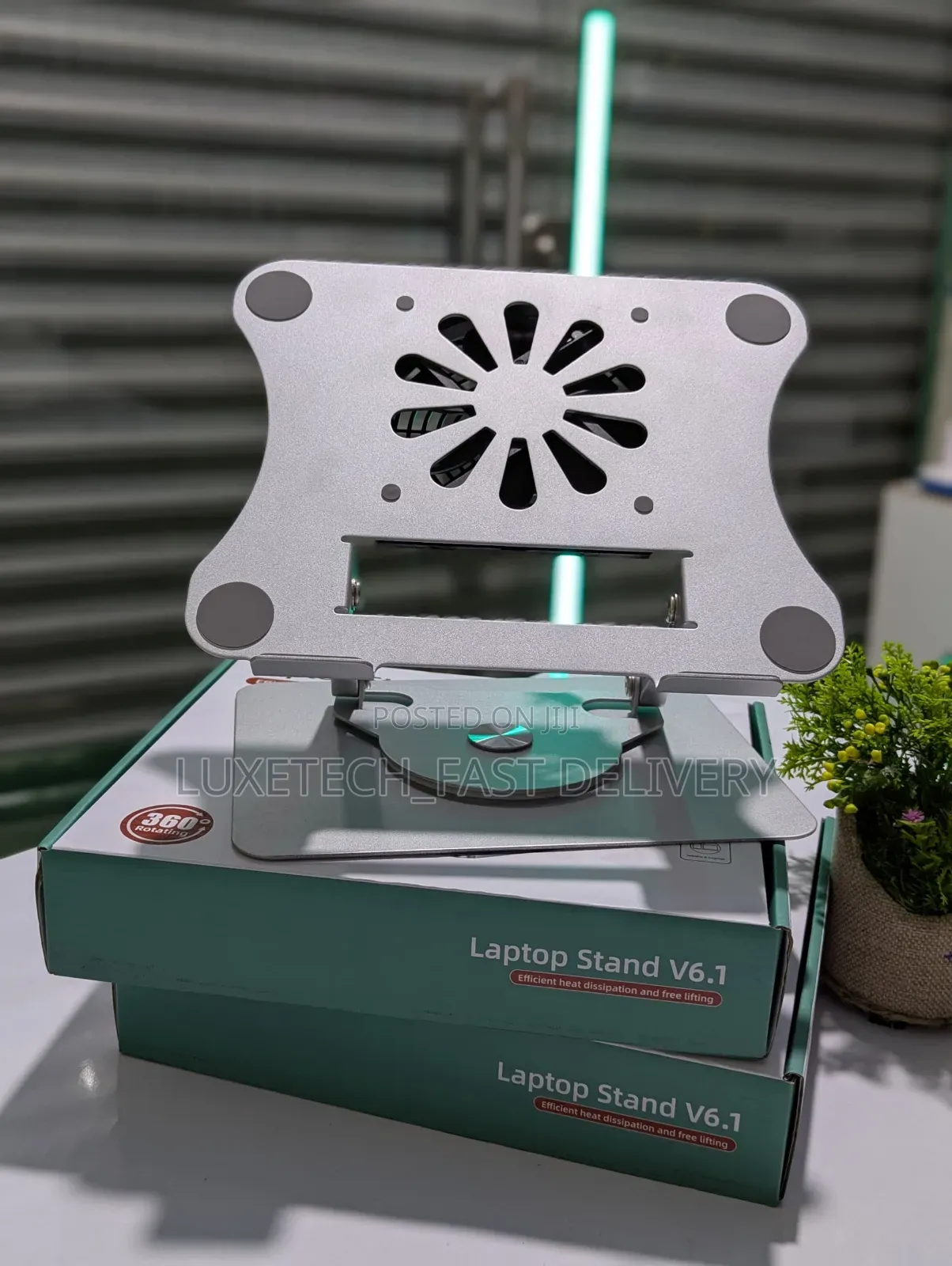 Laptop Stand V6.1 360° With Cooling Fan for 13" to 17" Size