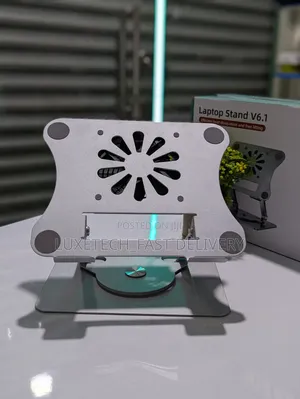 Laptop Stand V6.1 Heavy Duty With Cooling Fan 360° Rotation