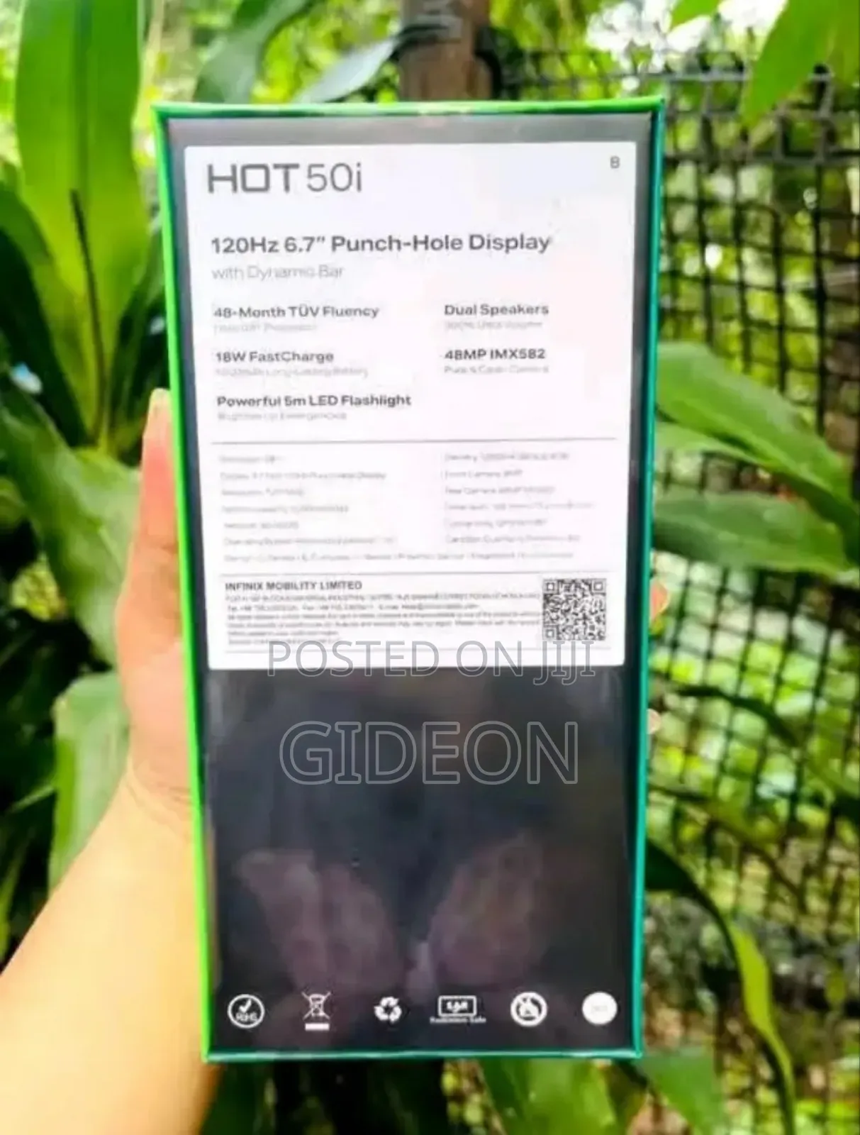 New Infinix Hot 50i 128 GB Blue