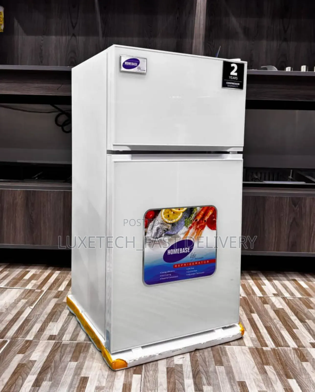 Homebase Double-Door Refrigerator 90 Liter