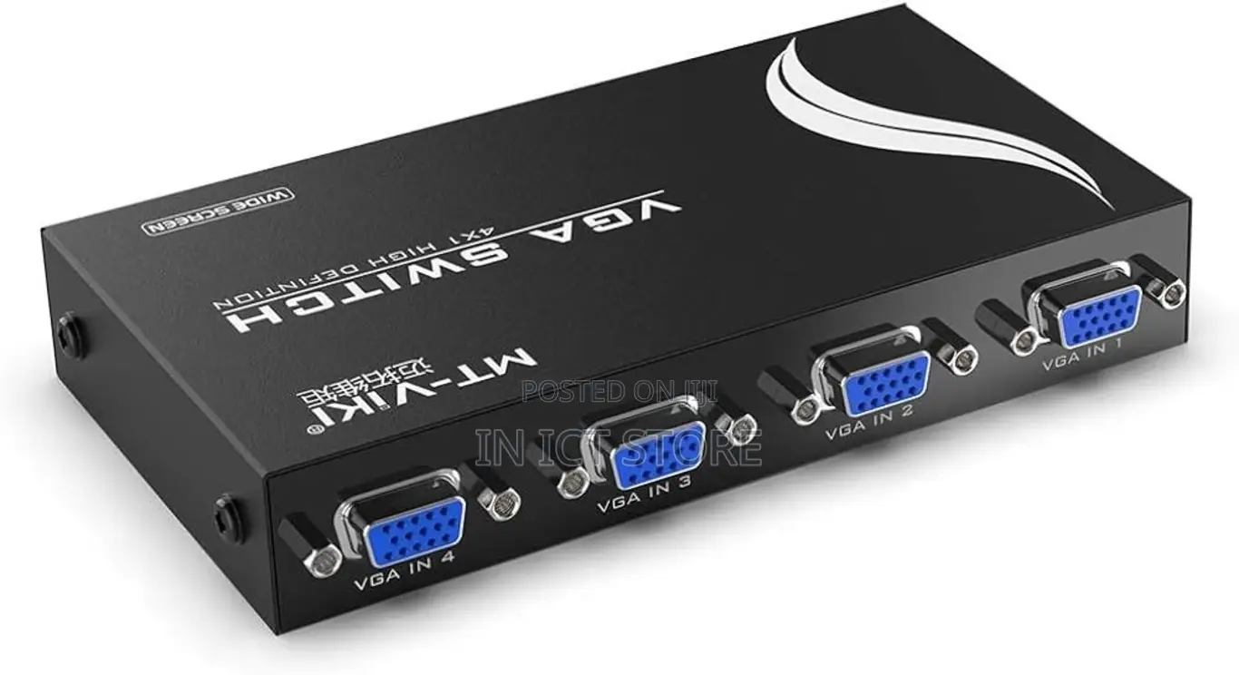 Vga Switch 4 in 1 Out Vga Audio Video Switcher Box