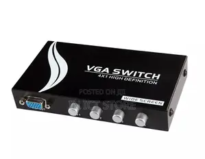 Vga Switch 4 in 1 Out Vga Audio Video Switcher Box