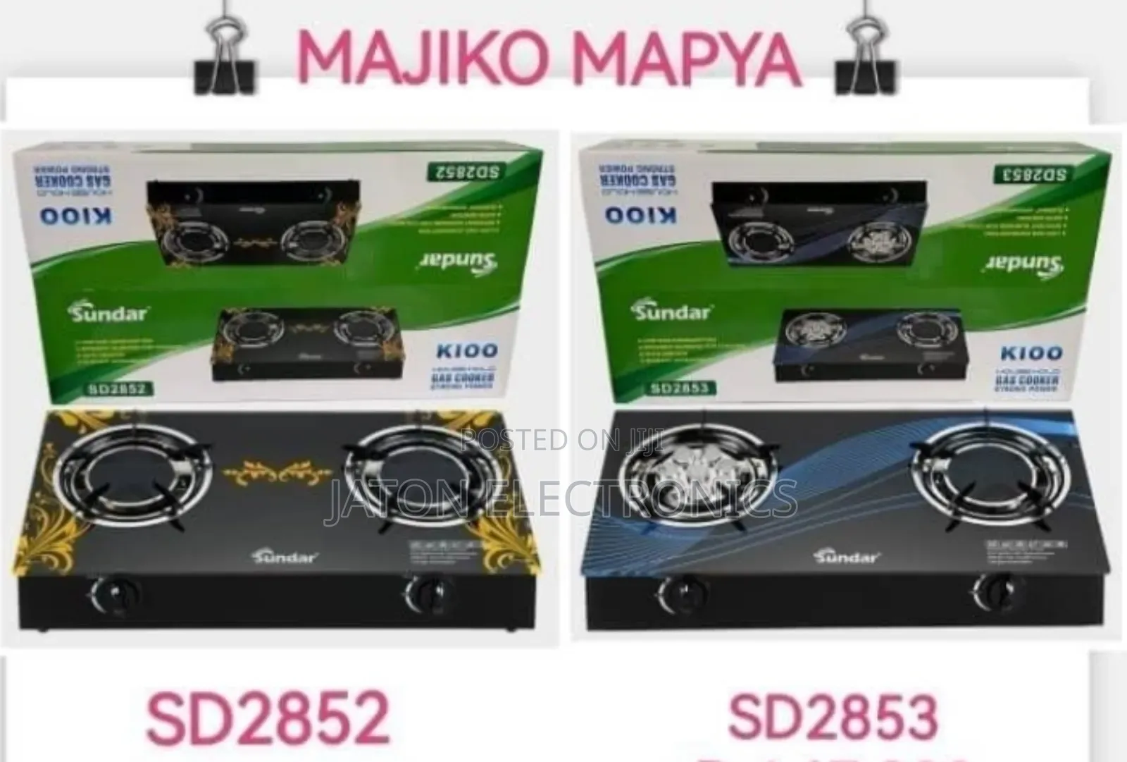 Sundar Gas Cooker 2plates