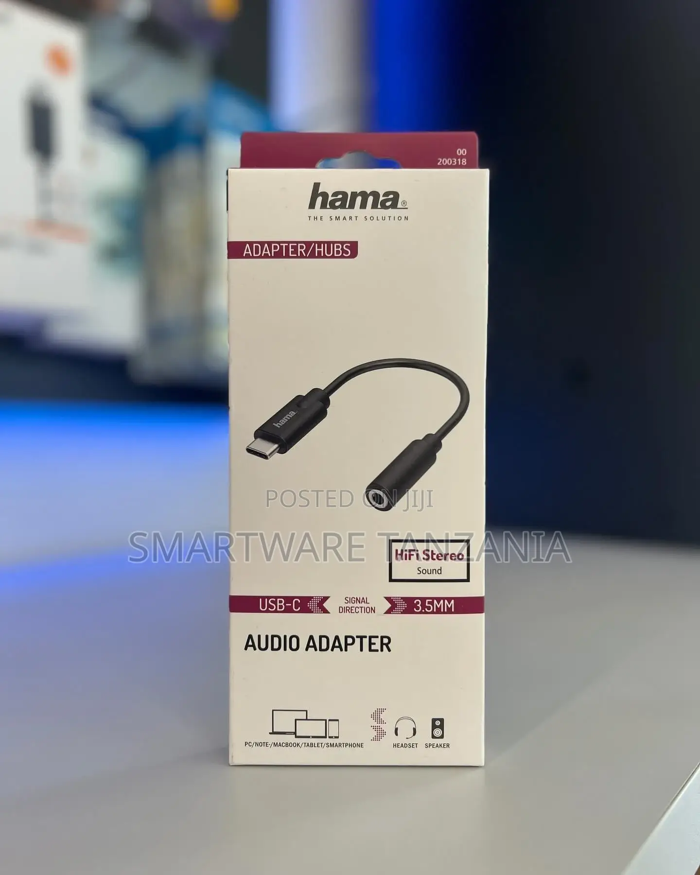 Hama Audio Adapter, Usb-c Plug To 3.5 Mm Female Jack Stereo