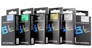 Casio Ez-Label Cartridge 12mm Black on Gold