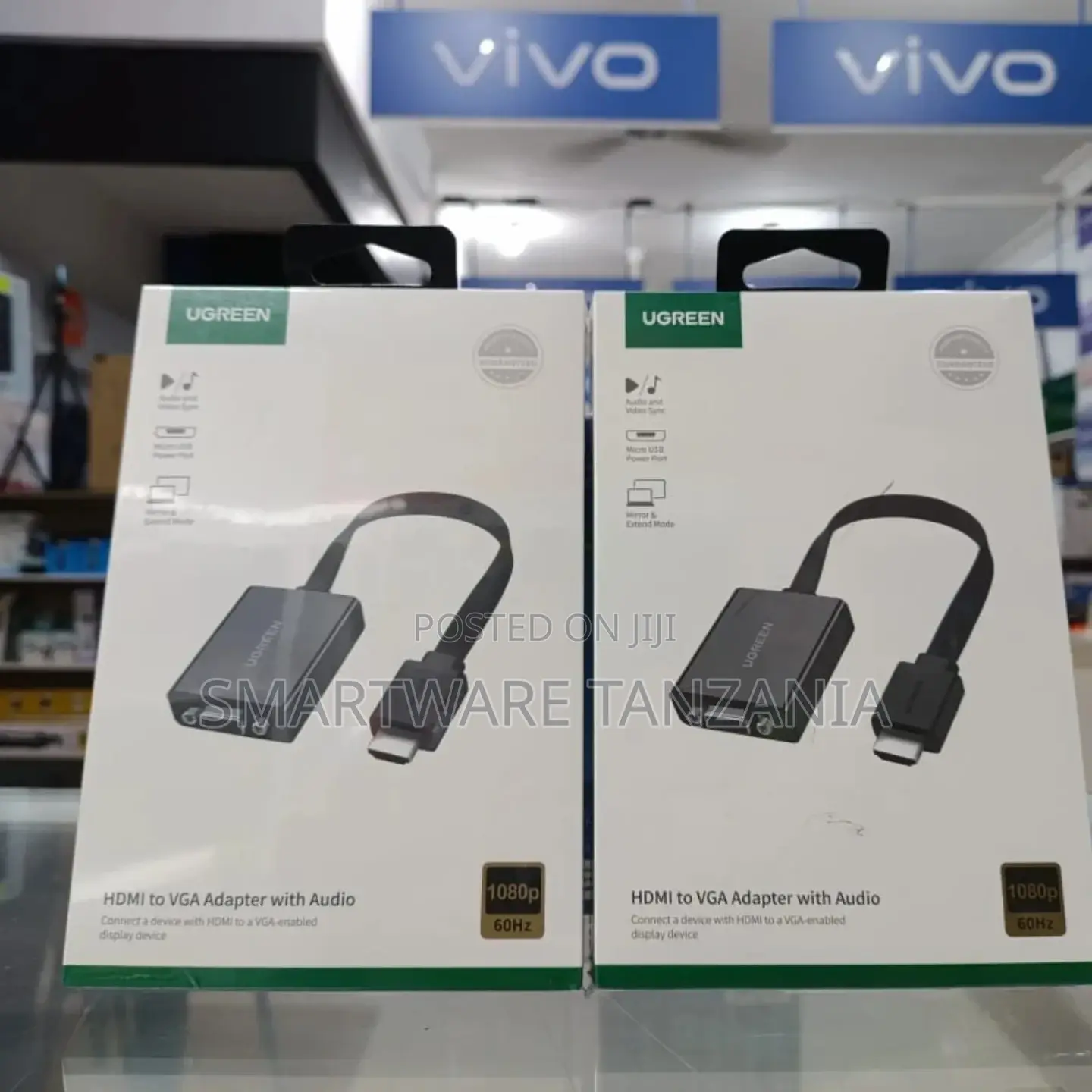 Ugreen Hdmi To Vga Adapter, With 3.5mm Audio And Power Port