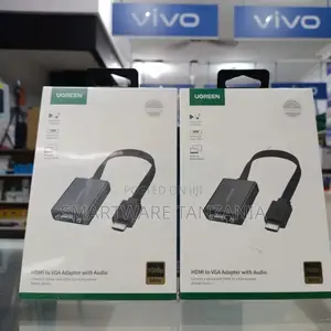 Ugreen Hdmi To Vga Adapter, With 3.5mm Audio And Power Port