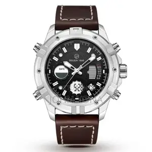 Golden Hour Watch Leather and Stainless Steel
