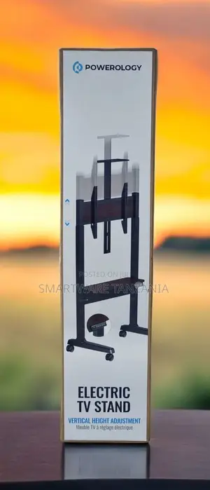 Adjustable Height Movable Tv Trolley Stand Mount With Wheels