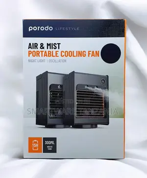 Porodo Lifestyle Misting Air Cooling Fan Portable Compact
