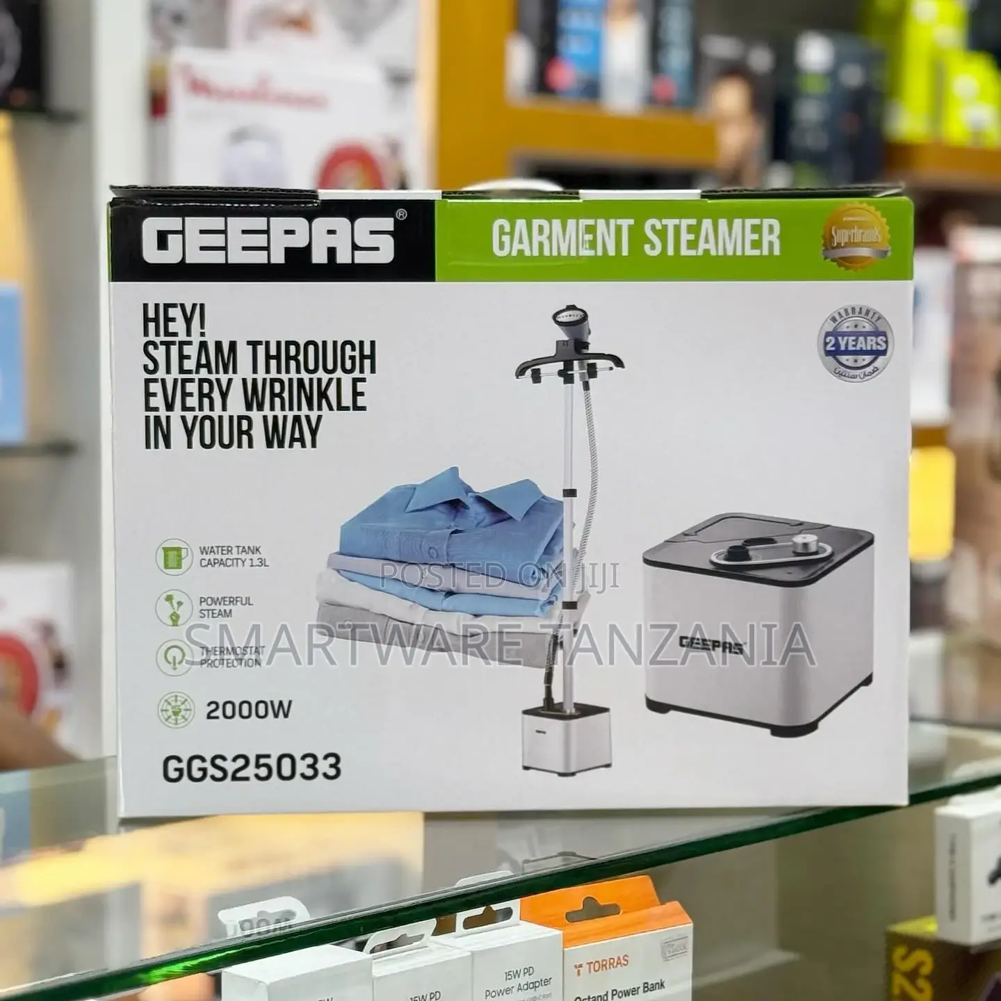 Standing Garment Steamer For Clothes, Steam With Hanger Rack