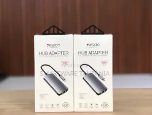 Yesido Hb15, 6 In 1 Multifunctional Usb-c Hub, 2 X Usb