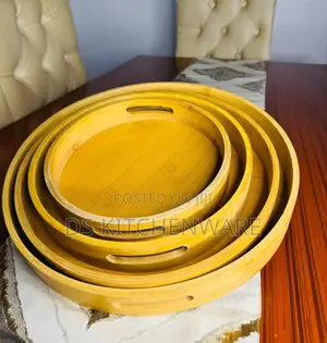 Serving Tray in Round Zinakuwa Nne Ni Nzuri Sana