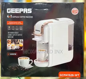Geepas 4 in 1 Capsule Coffee Machine