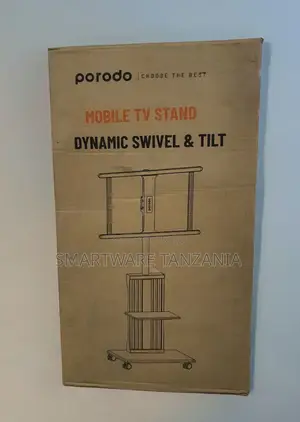 Porodo 75" Tv Stand Swivel Tilt, Floor Tv Stand Trolley