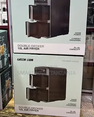 Double Stack Air Fryer, Big10l (5l + 5l), 6 Preset Programs