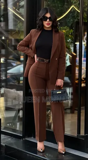 Ladies Office Suit With Belt