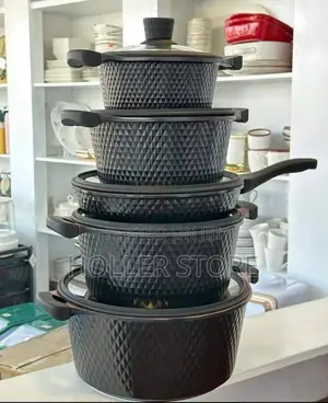 Metallic Stone Cookware Set [5 Pieces ]