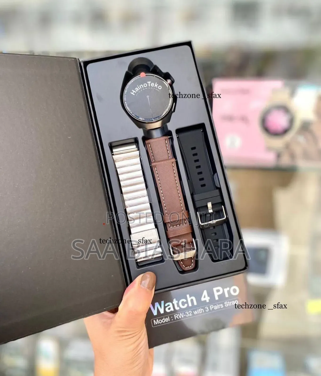 Hainoteko Watch 4 Pro With 3 Strap