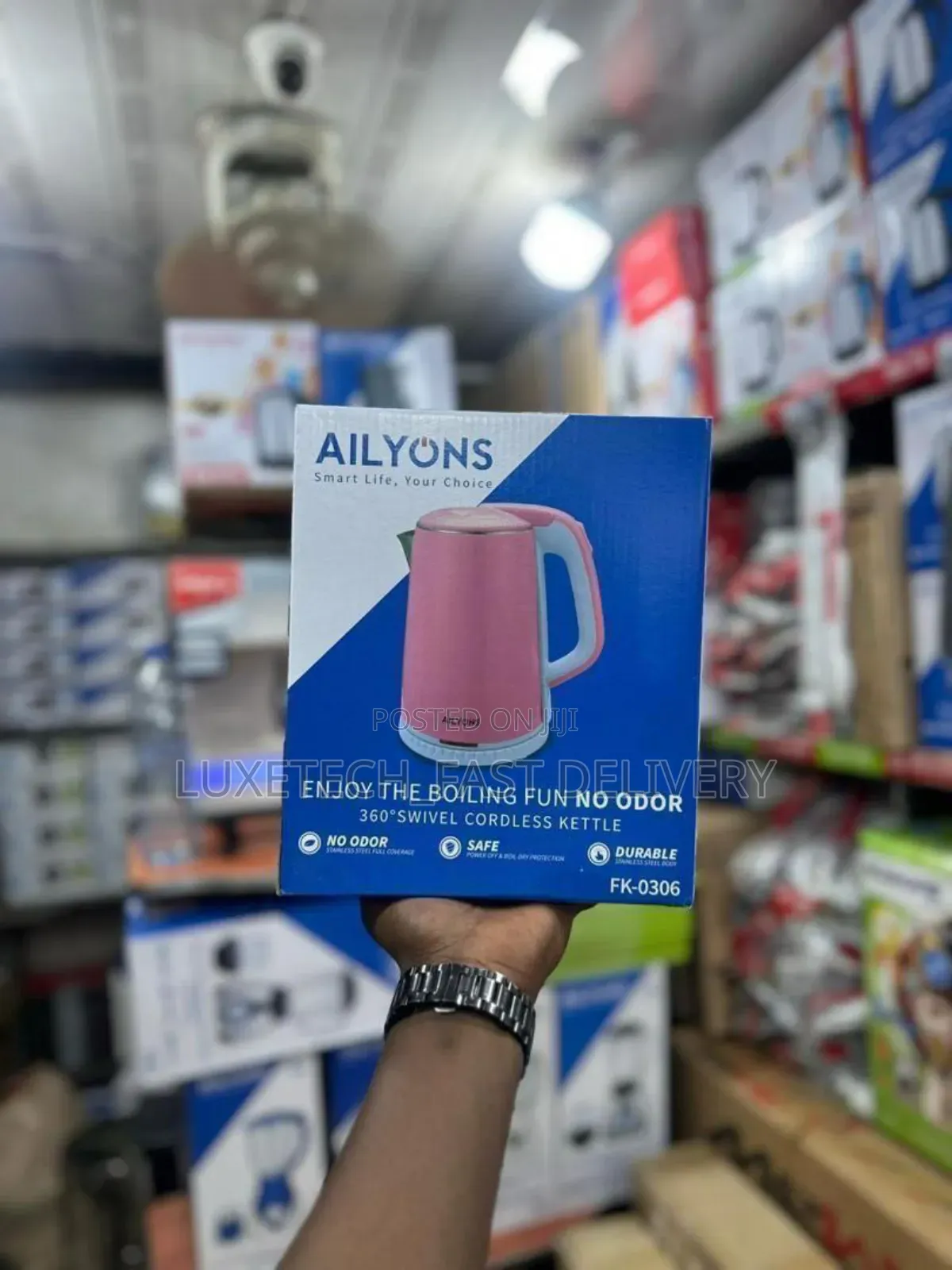 Ailyons Electric Kettle 1.8l Pink