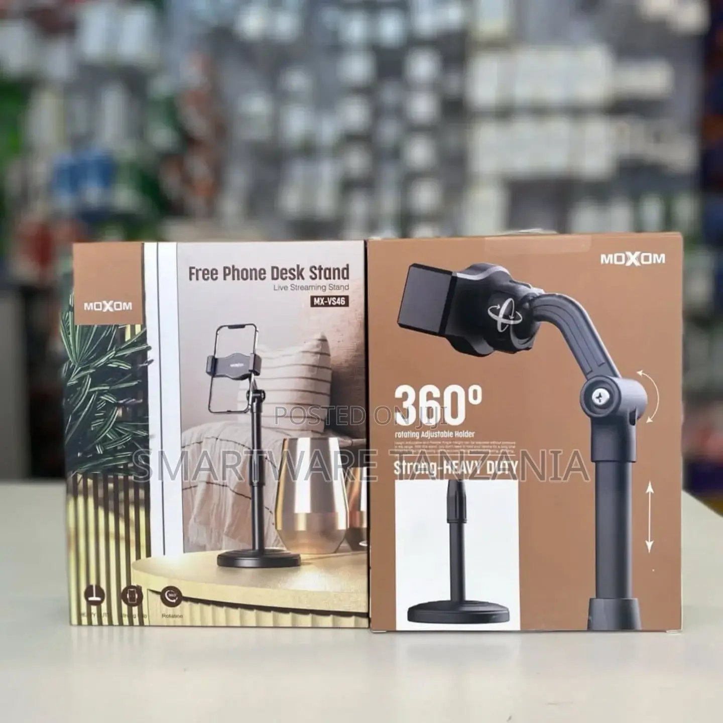 Height Adjustable Mobile Phone Stand For Desk And Tabletop