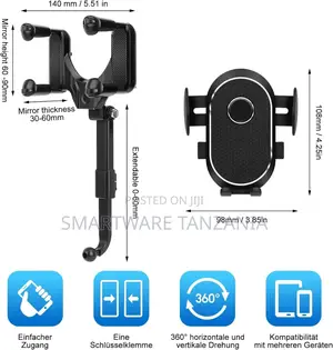 Retractable, Anti-Shake Stabilizer Car Rear Mirror Bracket