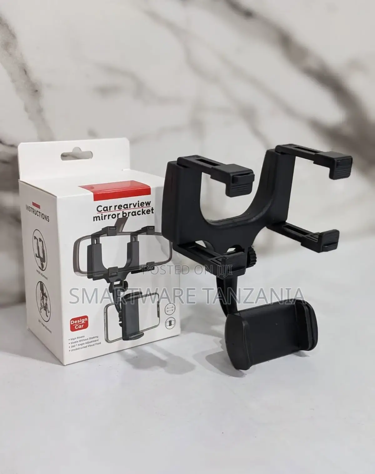 Car Rear View Mirror Mount Rearview Mirror Phone Holder