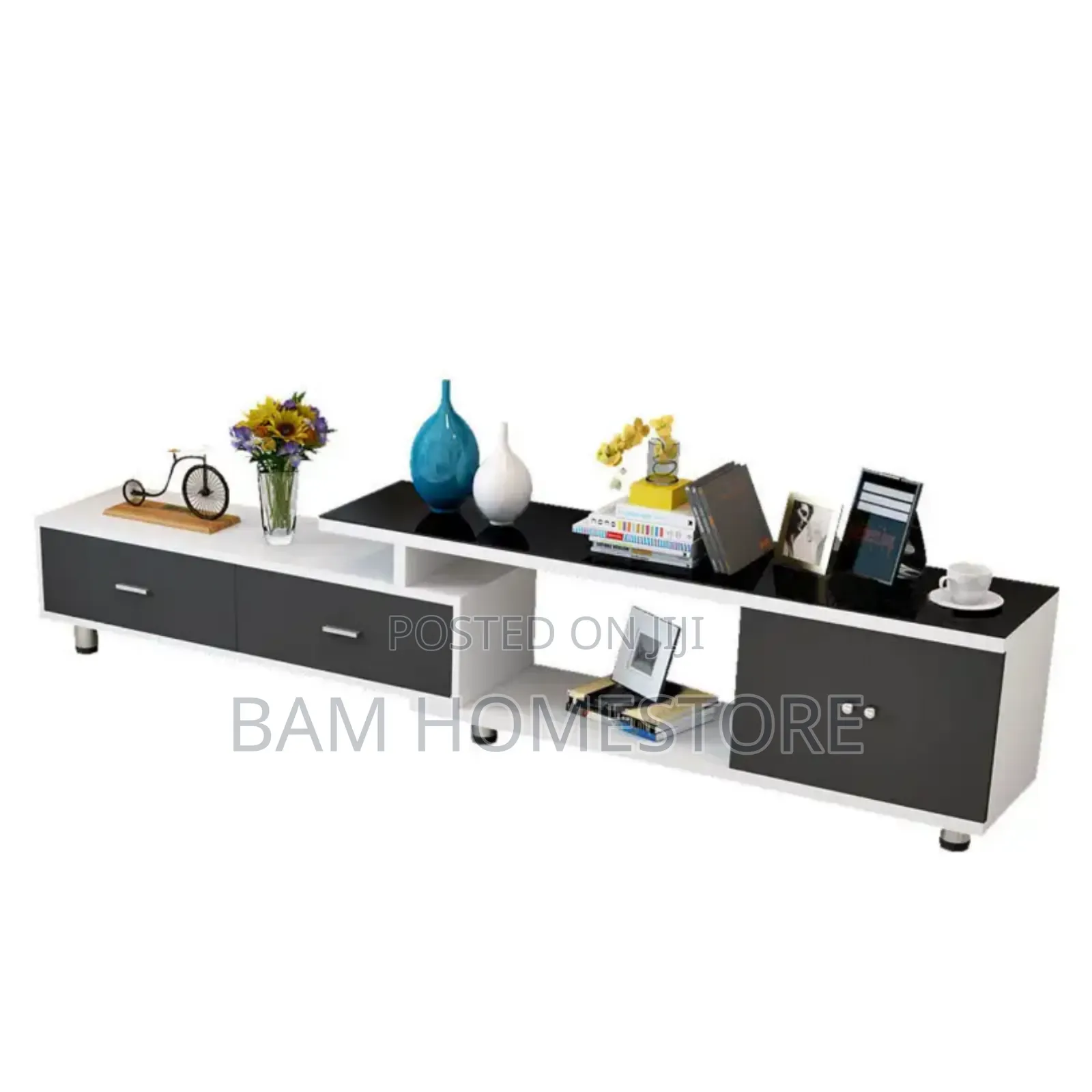Classic Extendable Showcase With Glass Top