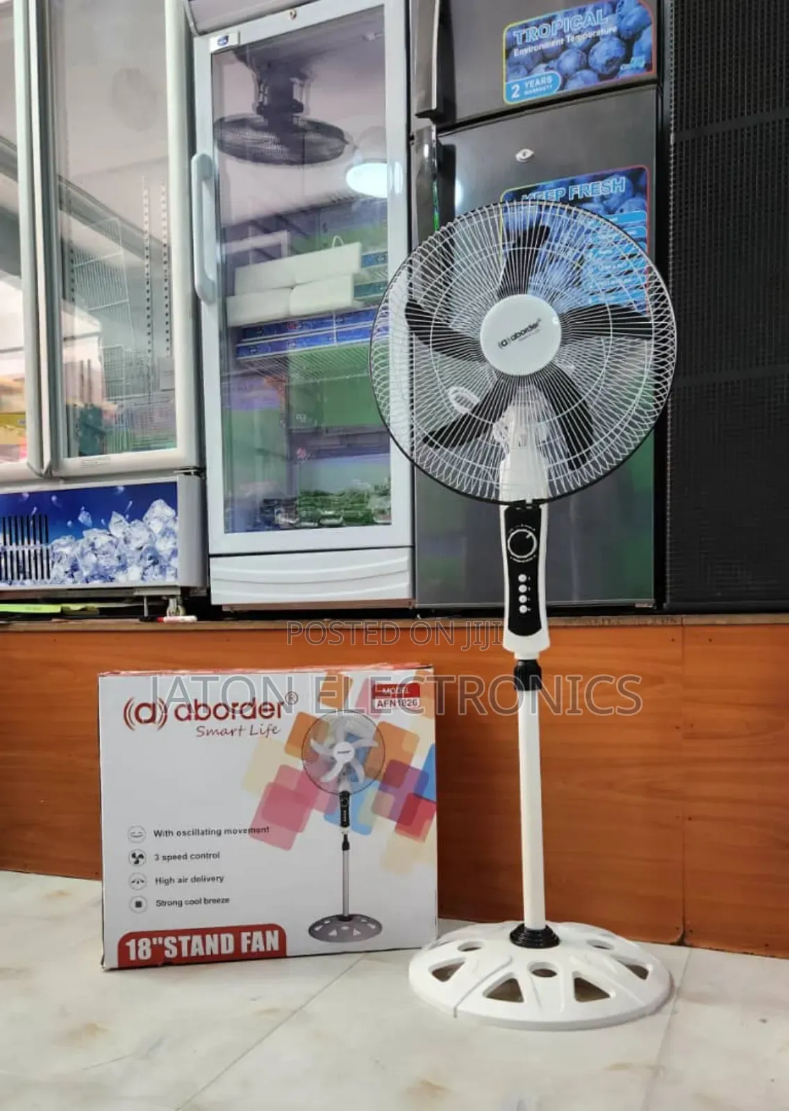 Aborder Stand Fan 18 Size