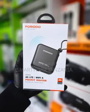Porodo Pbfch064 Pocket Router, Up To 229mbps Wifi Max Speed