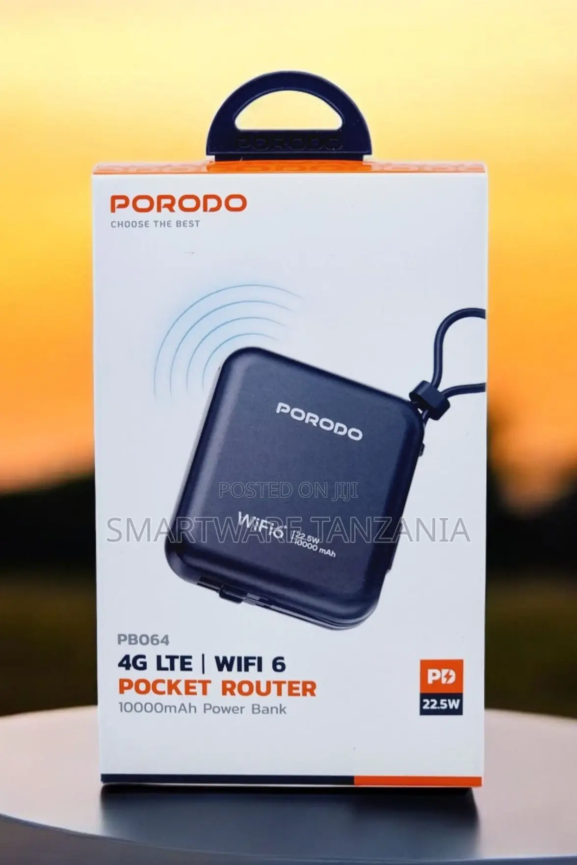 Porodo Portable 4g Lte Wifi Router,10000mah Battery Capacity