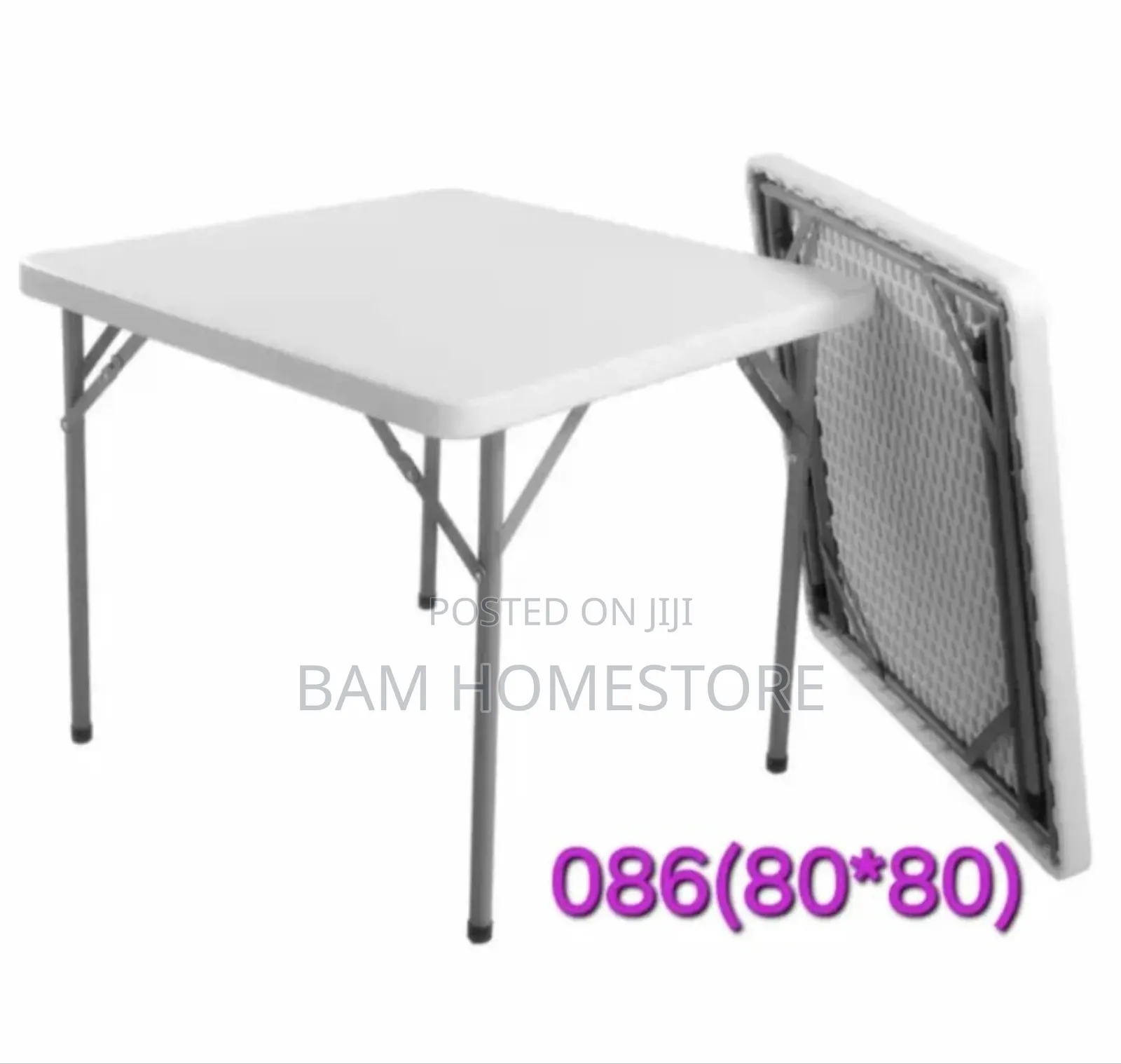 Foldable Square Table 80cm
