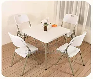 Square Foldable Table+ Foldable Chairs Set