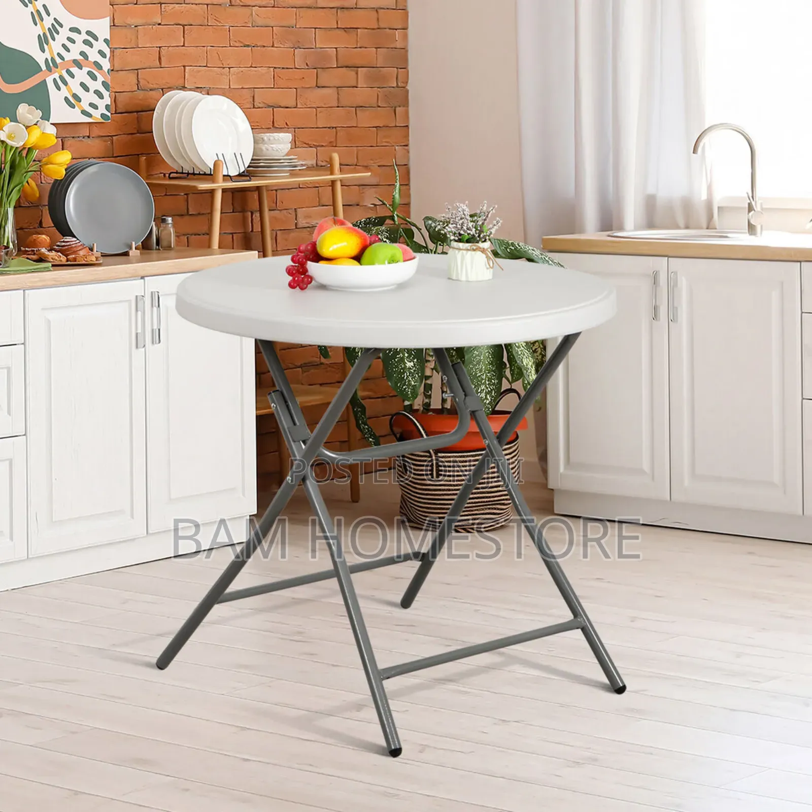 Round Foldable Table 80cm