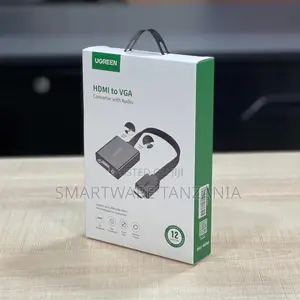 Ugreen Hdmi To Vga+3.5mm Audio With Power Port Adapter