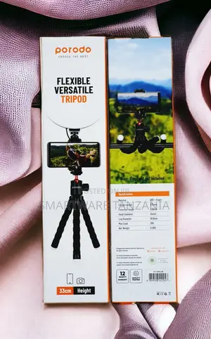 Porodo Flexible Tripod High-density Foam 360° Panoramic Head